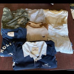 Hollister 7 piece bundle - men’s small shirts